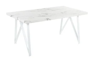 Senneterre Matbord 90x160 cm - Vit/Grå - Möbler - Bord & matgrupp - Matbord & köksbord