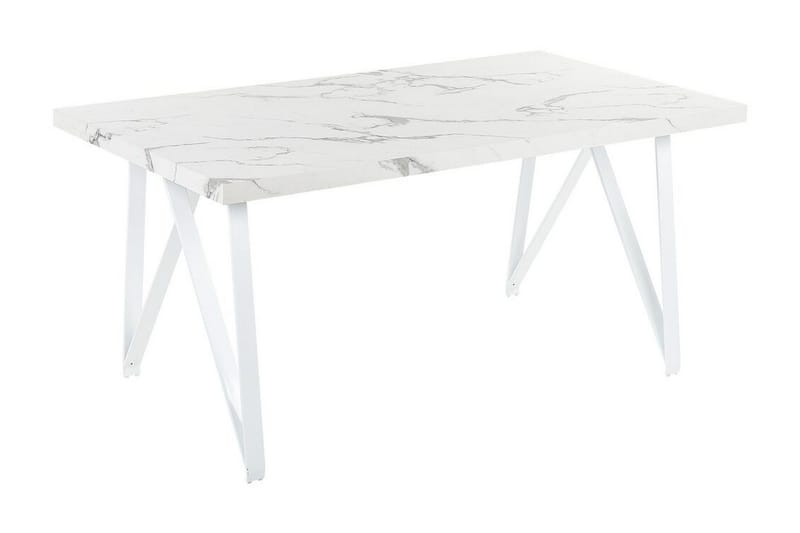 Senneterre Matbord 90x160 cm, Vit/Grå