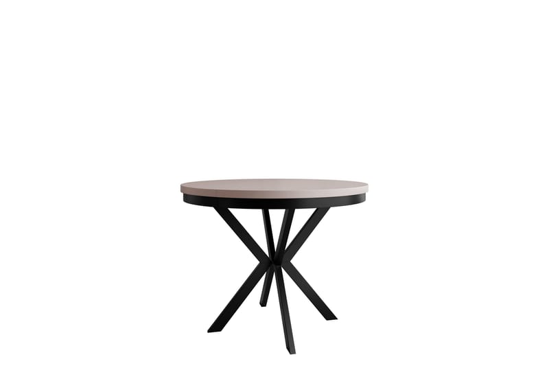 Sereth Matbord 120 cm Rund - Beige/Svart - Möbler - Bord & matgrupp - Matbord & köksbord