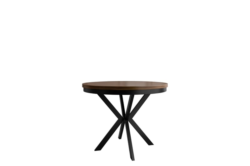 Sereth Matbord 120 cm Rund, Brun/Svart