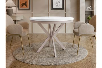 Sereth Matbord 120 cm Rund - Vit/Beige - Möbler - Bord & matgrupp - Matbord & köksbord
