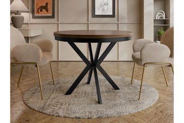 Sereth Matbord 90 cm Rund - Brun/Svart - Möbler - Bord & matgrupp - Matbord & köksbord