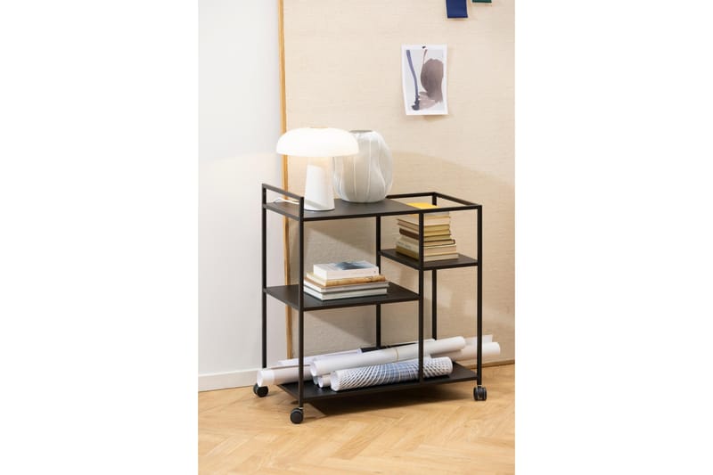 Crabtree Drinkvagn 78x40 cm - Svart - Möbler - Bord & matgrupp - Serveringsvagn & serveringsbord - Drinkvagn & barvagn