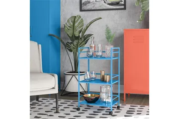 Cache Drinkvagn 43x29 cm Blå - Novogratz - Möbler - Bord & matgrupp - Serveringsvagn & serveringsbord - Drinkvagn & barvagn