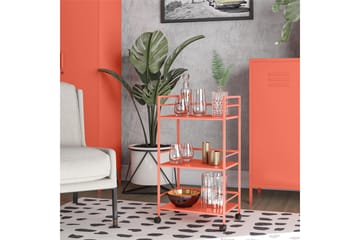 Drinkvagn Cache 43x29 cm Orange - Novogratz - Möbler - Bord & matgrupp - Serveringsvagn & serveringsbord - Drinkvagn & barvagn