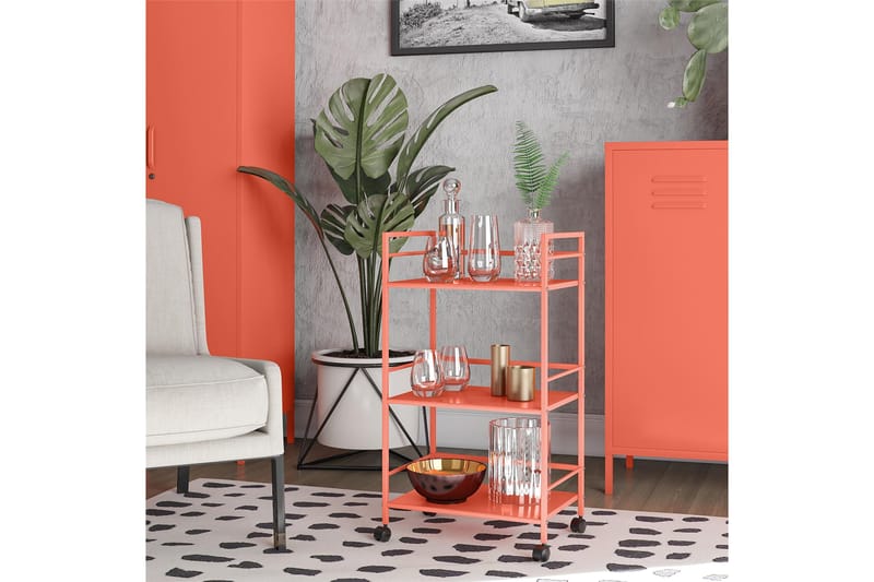 Drinkvagn Cache 43x29 cm Orange - Novogratz - Möbler - Bord & matgrupp - Serveringsvagn & serveringsbord - Drinkvagn & barvagn