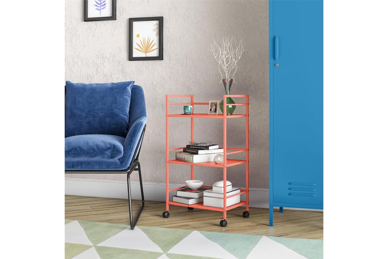 Drinkvagn Cache 43x29 cm Orange - Novogratz - Drinkvagn & barvagn - Rullvagn, rullbord & serveringsbord