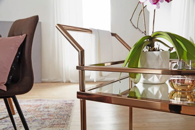 Drinkvagn Hailstock 65x45 cm - Guld - Möbler - Bord & matgrupp - Serveringsvagn & serveringsbord - Drinkvagn & barvagn