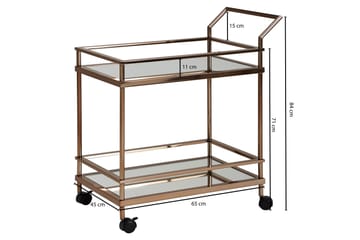 Drinkvagn Hailstock 65x45 cm - Guld - Möbler - Bord & matgrupp - Serveringsvagn & serveringsbord - Drinkvagn & barvagn