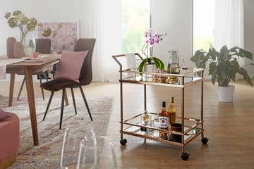 Drinkvagn Hailstock 65x45 cm - Guld - Möbler - Bord & matgrupp - Serveringsvagn & serveringsbord - Drinkvagn & barvagn