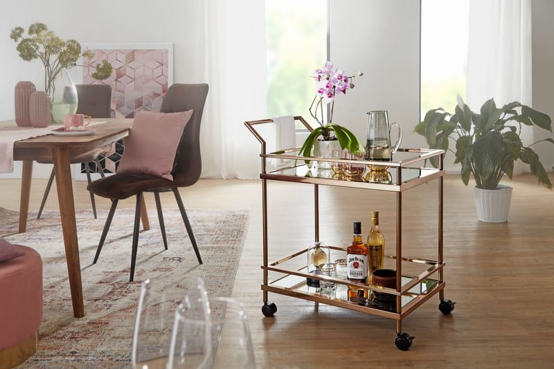 Drinkvagn Hailstock 65x45 cm - Guld - Möbler - Bord & matgrupp - Serveringsvagn & serveringsbord - Drinkvagn & barvagn