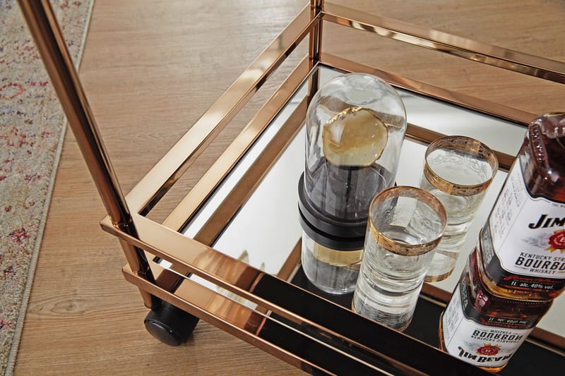 Drinkvagn Hailstock 65x45 cm - Guld - Möbler - Bord & matgrupp - Serveringsvagn & serveringsbord - Drinkvagn & barvagn