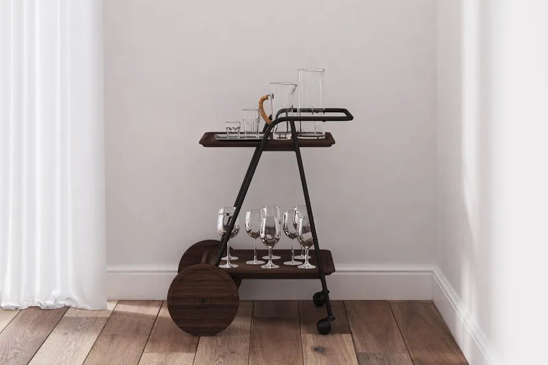 Eahbus Drinkvagn - Svart - Möbler - Bord & matgrupp - Serveringsvagn & serveringsbord - Drinkvagn & barvagn