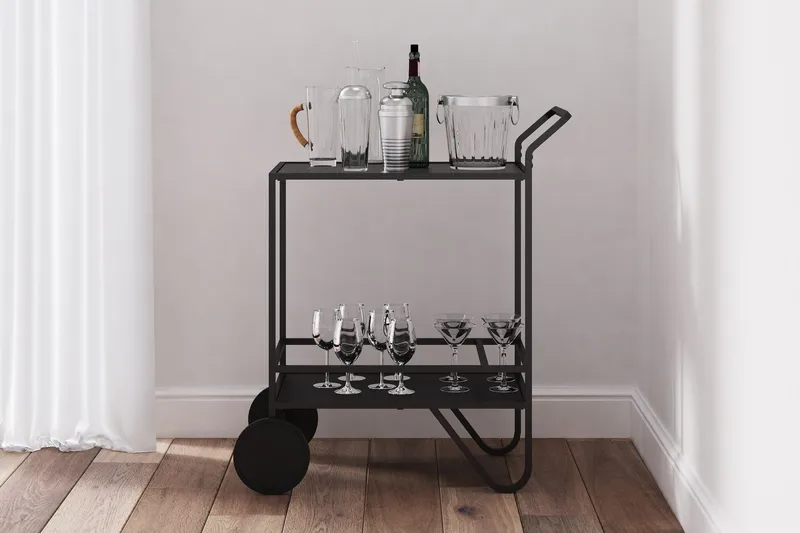 Eahbus Drinkvagn - Svart - Möbler - Bord & matgrupp - Serveringsvagn & serveringsbord - Drinkvagn & barvagn