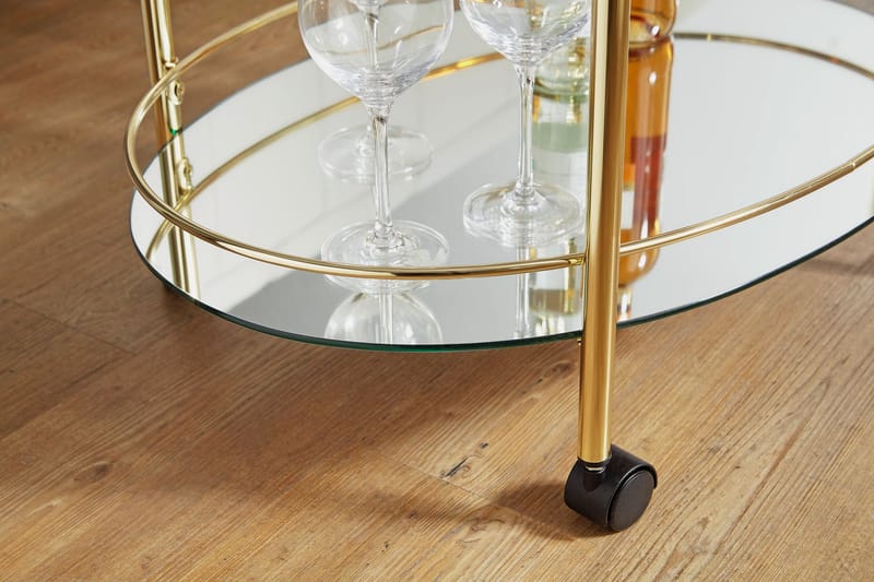 Kenebrew Drinkvagn 67x46 cm - Guld - Möbler - Bord & matgrupp - Serveringsvagn & serveringsbord - Drinkvagn & barvagn