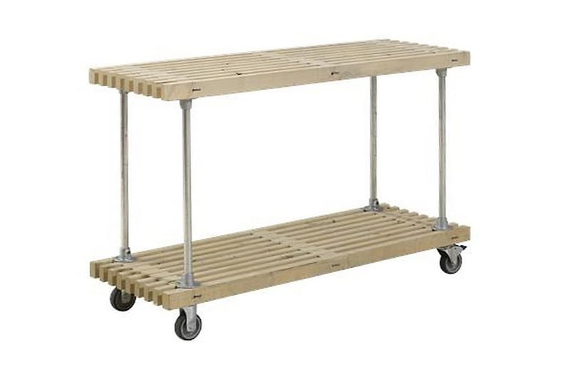 PLUS Jocke Grill/Arbetsbord Design 138 cm - Beige/Grå - Drinkvagn & barvagn - Rullvagn, rullbord & serveringsbord