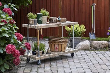PLUS Jocke Grill/Arbetsbord Design 138 cm - Beige/Grå - Möbler - Bord & matgrupp - Serveringsvagn & serveringsbord - Drinkvagn & barvagn