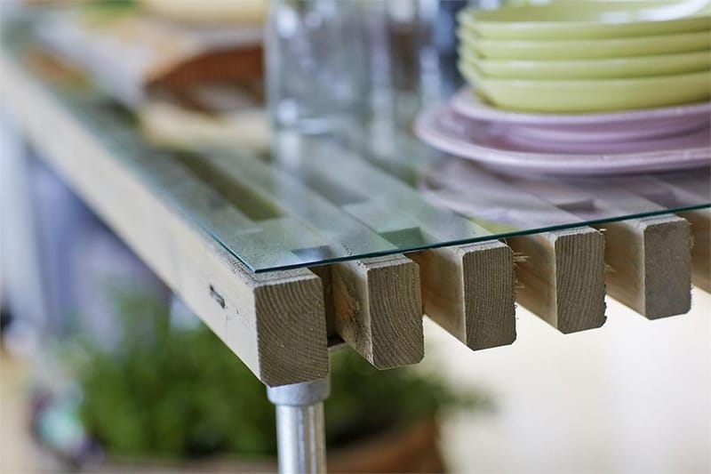 PLUS Jocke Grill/Arbetsbord Design 138 cm - Beige/Grå - Möbler - Bord & matgrupp - Serveringsvagn & serveringsbord - Drinkvagn & barvagn