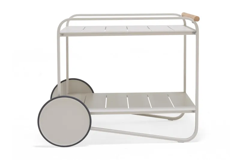 Portals Rullbord 92 cm - Vit/trä - Möbler - Bord & matgrupp - Serveringsvagn & serveringsbord - Drinkvagn & barvagn