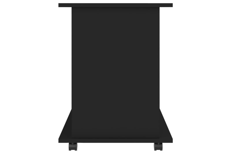 Skåp med hjul svart 60x45x60 cm spånskiva - Svart - Drinkvagn & barvagn - Rullvagn, rullbord & serveringsbord
