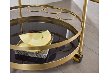 Thruston Drinkvagn 45x45 cm - Guld - Möbler - Bord & matgrupp - Serveringsvagn & serveringsbord - Drinkvagn & barvagn