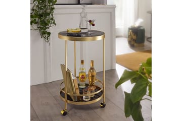 Thruston Drinkvagn 45x45 cm - Guld - Möbler - Bord & matgrupp - Serveringsvagn & serveringsbord - Drinkvagn & barvagn