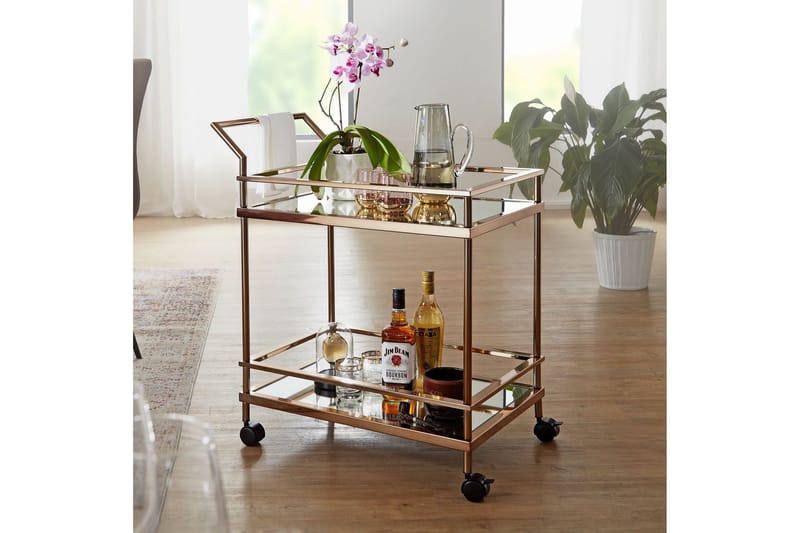 Yopps Drinkvagn 65x45 cm - Guld - Möbler - Bord & matgrupp - Serveringsvagn & serveringsbord - Drinkvagn & barvagn