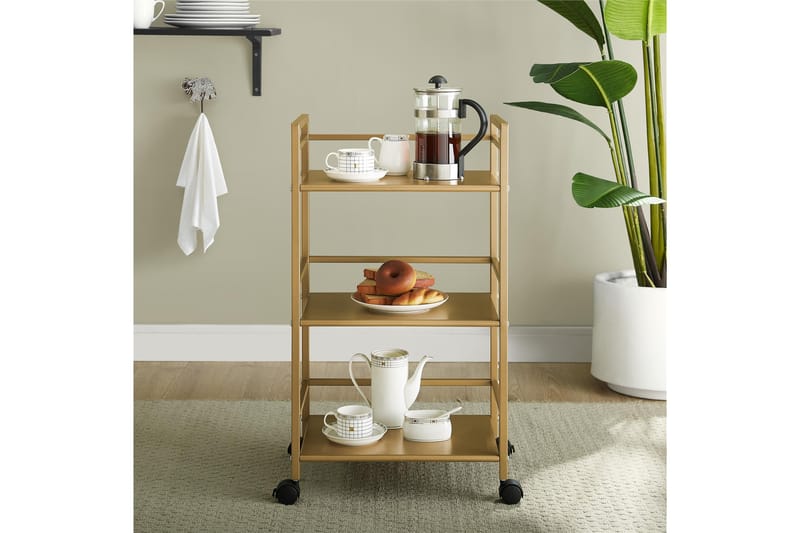 Drinkvagn Helix 43x29 cm Guld - Novogratz - Rullvagn, rullbord & serveringsbord - Drinkvagn & barvagn