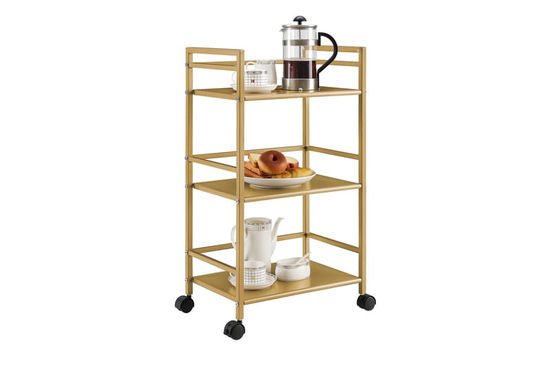 Drinkvagn Helix 43x29 cm Guld - Novogratz - Rullvagn, rullbord & serveringsbord - Drinkvagn & barvagn