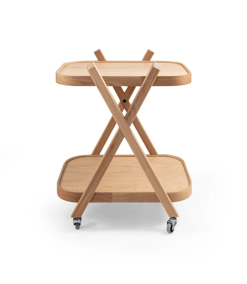 Elith Serveringsbord 70x70x50 cm - Ek - Möbler - Bord & matgrupp - Serveringsvagn & serveringsbord - Drinkvagn & barvagn