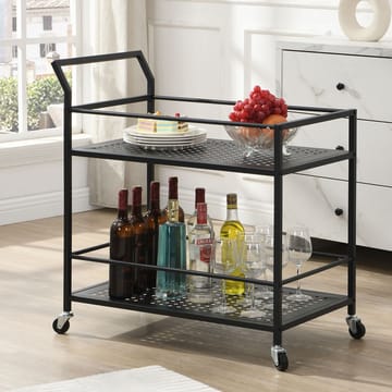 Fenino Serveringsvagn 79 cm - Mattsvart - Möbler - Bord & matgrupp - Serveringsvagn & serveringsbord - Drinkvagn & barvagn