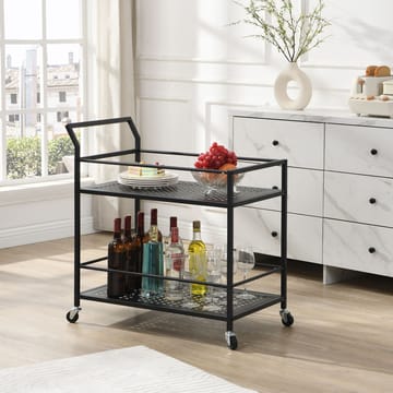 Fenino Serveringsvagn 79 cm - Mattsvart - Möbler - Bord & matgrupp - Serveringsvagn & serveringsbord - Drinkvagn & barvagn