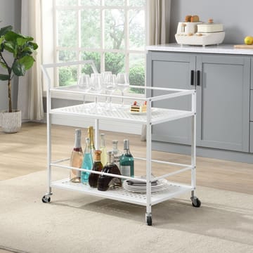 Fenino Serveringsvagn 79 cm - Mattvit - Möbler - Bord & matgrupp - Serveringsvagn & serveringsbord - Drinkvagn & barvagn