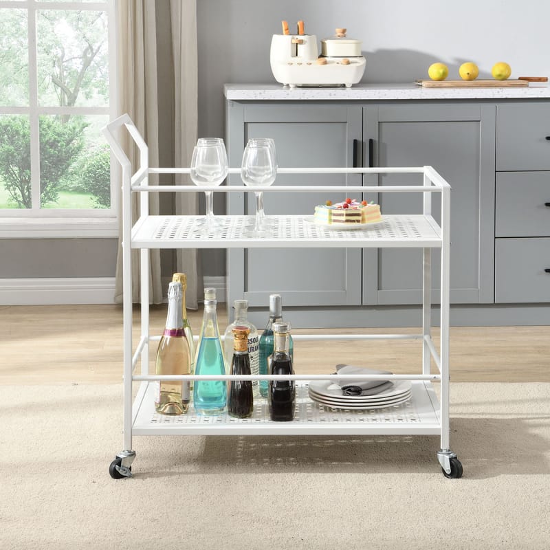 Fenino Serveringsvagn 79 cm - Mattvit - Möbler - Bord & matgrupp - Serveringsvagn & serveringsbord - Drinkvagn & barvagn