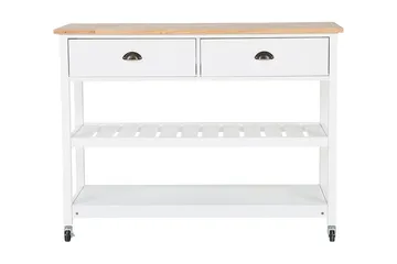 Navarino Serveringsvagn 48|120 cm - Vit - Möbler - Bord & matgrupp - Serveringsvagn & serveringsbord - Köksvagn