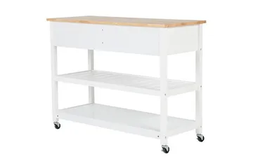 Navarino Serveringsvagn 48|120 cm - Vit - Möbler - Bord & matgrupp - Serveringsvagn & serveringsbord - Köksvagn