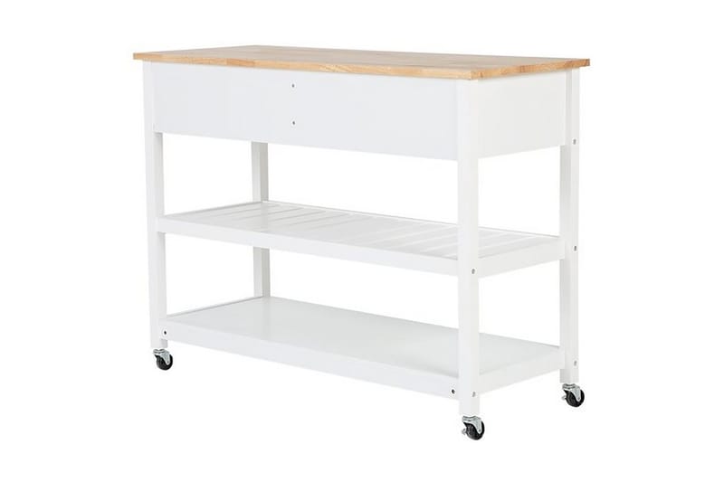 Navarino Serveringsvagn 48|120 cm - Vit - Möbler - Bord & matgrupp - Serveringsvagn & serveringsbord - Köksvagn