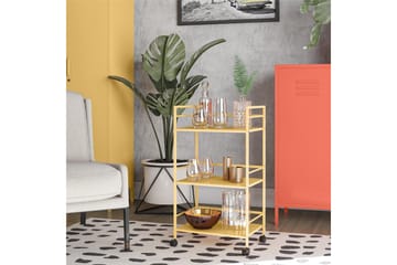 Drinkvagn Cache 43x29 cm Gul - Novogratz - Möbler - Bord & matgrupp - Serveringsvagn & serveringsbord - Rullvagn, rullbord & serveringsbord