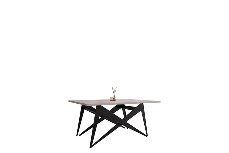 Seyloren Soffbord 90 cm, Svart/Beige