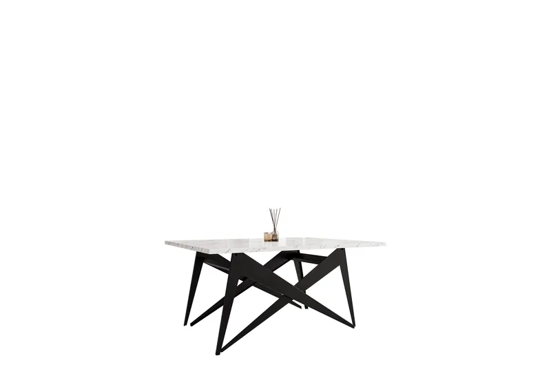 Seyloren Soffbord 90 cm, Svart/Vit