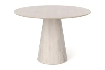 Siena Litet Matbord Runt 110cm Fanér - Vitpigmenterat - Möbler - Bord & matgrupp - Matbord & köksbord