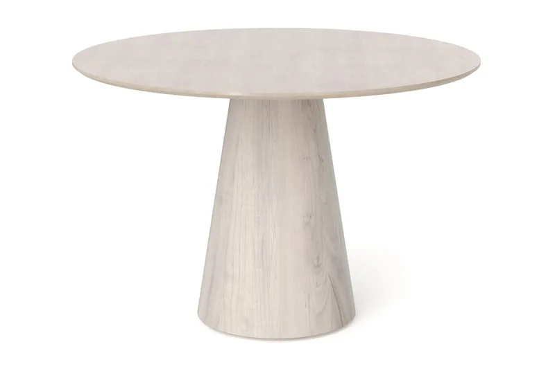 Siena Litet Matbord Runt 110cm Fanér - Vitpigmenterat - Möbler - Bord & matgrupp - Matbord & köksbord