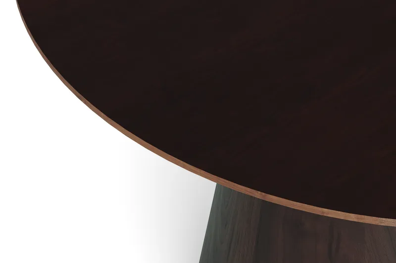 Siena Matbord Runt 130cm Fanér - Mörkbrun Rökt ek - Möbler - Bord & matgrupp - Matbord & köksbord
