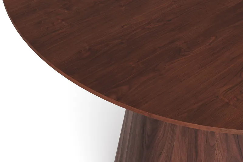 Siena Matbord Runt 130cm Fanér - Valnöt - Möbler - Bord & matgrupp - Matbord & köksbord