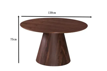 Siena Matbord Runt 130cm Fanér - Valnöt - Möbler - Bord & matgrupp - Matbord & köksbord