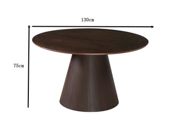 Siena Matbord Runt 130cm Smoked Oak - Möbler - Bord & matgrupp - Matbord & köksbord