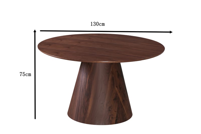 Siena Matbord Runt 130cm Valnöt - Möbler - Bord & matgrupp - Matbord & köksbord