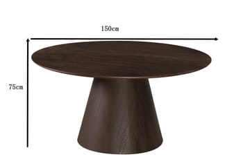 Siena Matbord Runt 150cm Smoked Oak - Möbler - Bord & matgrupp - Matbord & köksbord