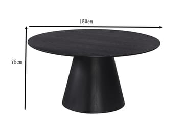 Siena Matbord Runt 150cm Svart - Möbler - Bord & matgrupp - Matbord & köksbord