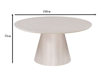 Siena Matbord Runt 150cm Whitewash - Möbler - Bord & matgrupp - Matbord & köksbord